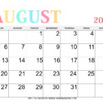 Free Printable August 2023 Calendar 21 Best Templates