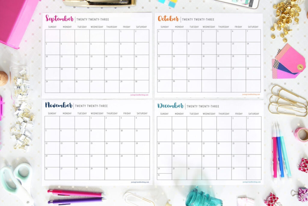 Free Printable Calendar 2023 Abby Organizes