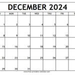 Free Printable Calendars December 2024 Lilia Dierdre