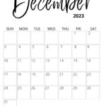 Free Printable December 2023 Calendars CalendarKart Printable