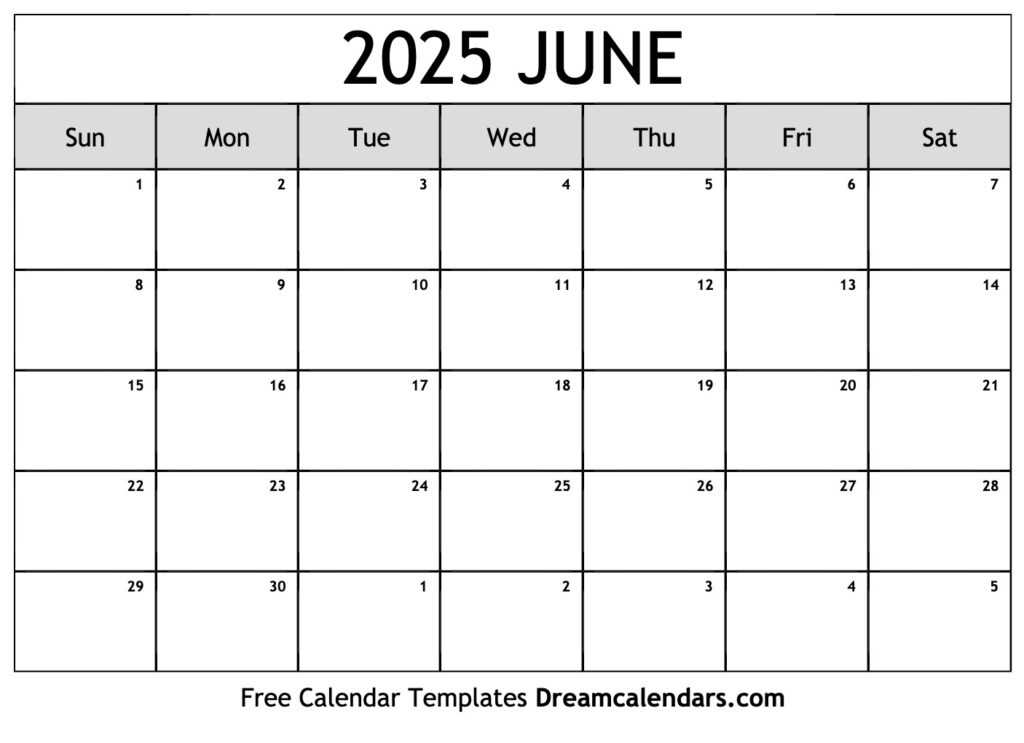 Free Printable June July 2025 Calendar Chloe Spencer