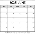 Free Printable June July 2025 Calendar Chloe Spencer
