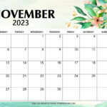 Free Printable November 2023 Calendar With Holidays Awesome Designs