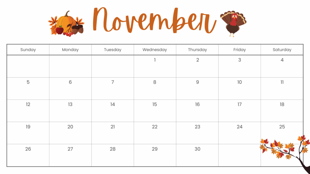 Free Printable November Calendars Printable Free Templates