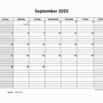 Free Printable September Calendar 2025 With Lines Beatriz Leclerc
