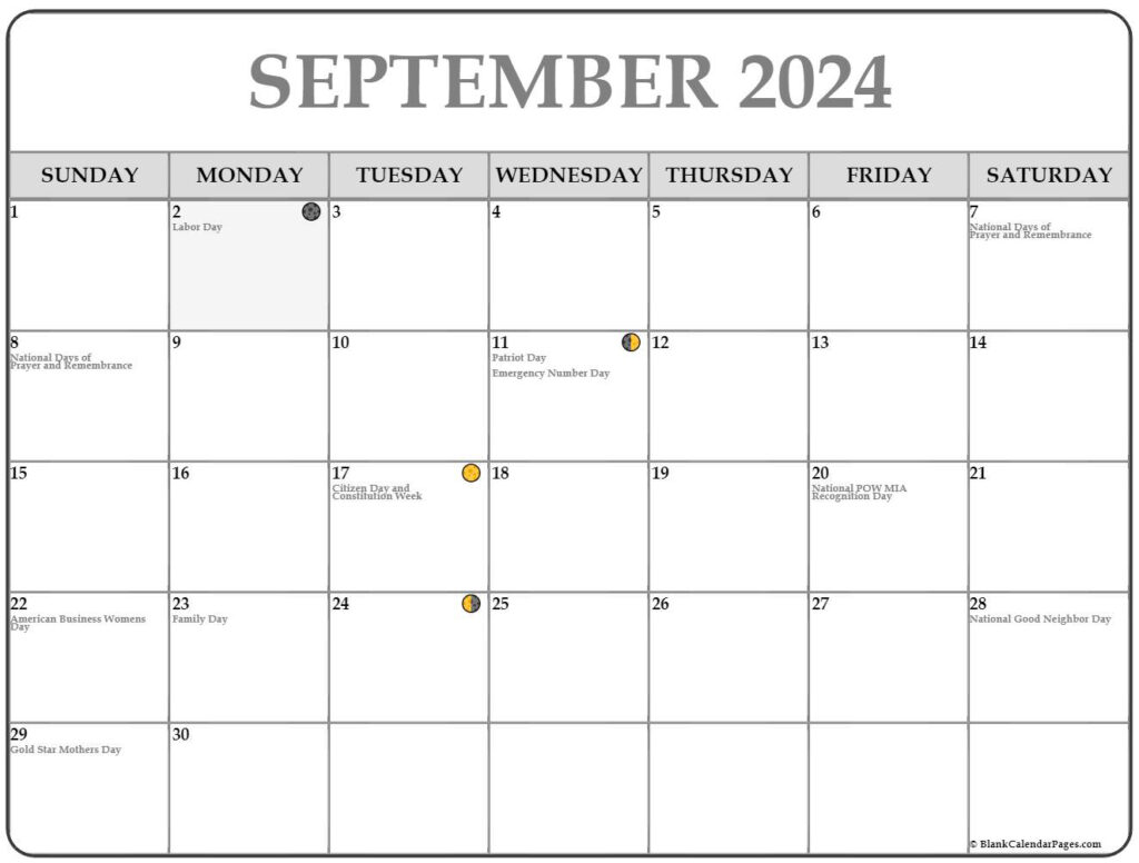 Full Moon September 2024 Calendar Adel Loella
