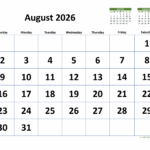 Get Ready For A Productive Month Download Your Free Printable August
