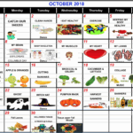 Great Beginnings Preschool October Calendar Great Beginnings Preschool