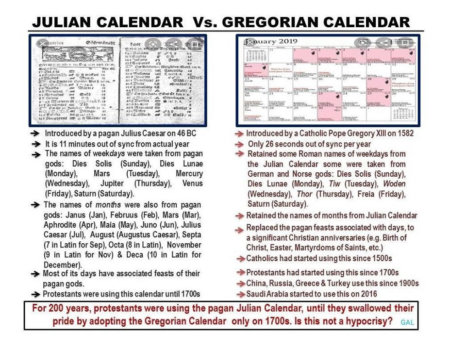Gregorian Calendar Vs Julian Casey Merline