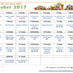 Healthy Meal Plan For October