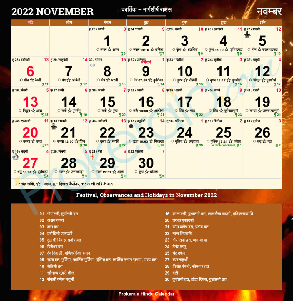 Hindu Calendar 2022 Festivals Holidays 2022