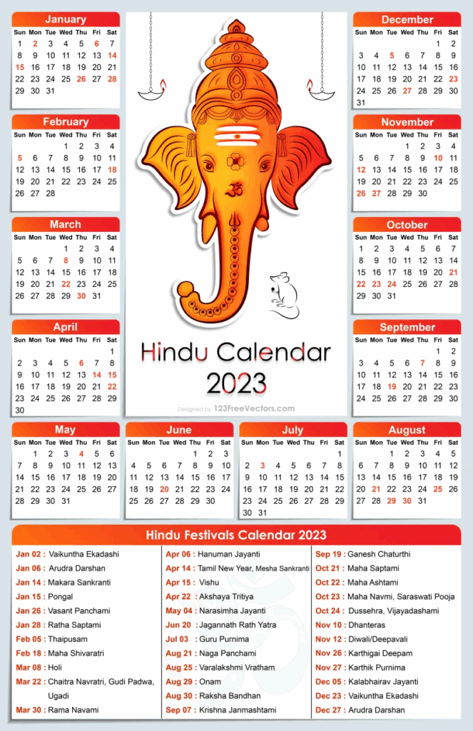 Hindu Calendar 2023 Atlanta 2024 Printable Calendar
