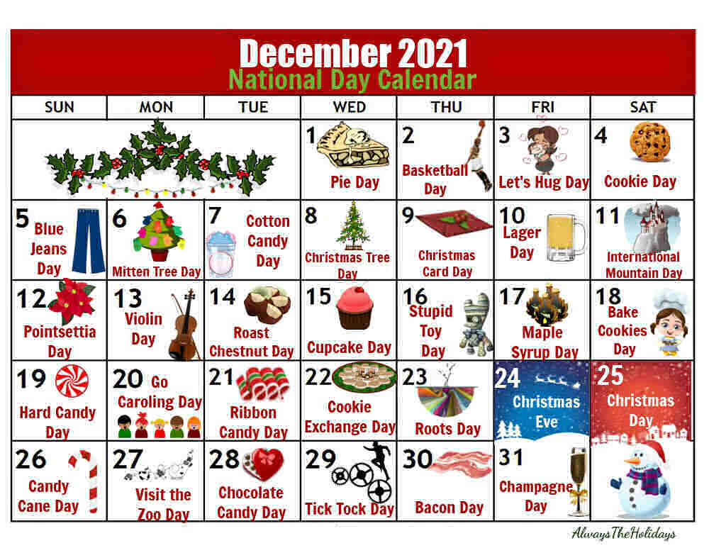 Holiday Observances Calendar Karna Martina