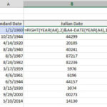 How To Convert Dates To Julian Formats In Excel Dummies
