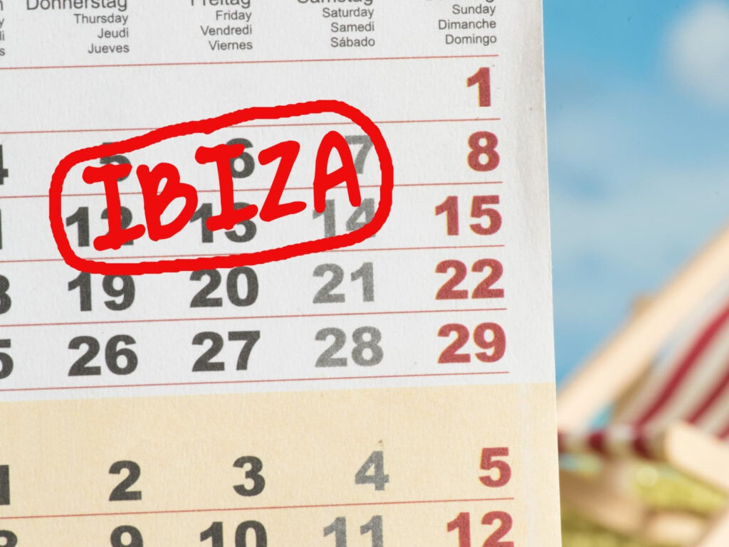 Ibiza Party Calendar 