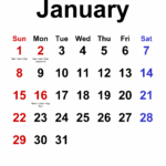 January 2023 Calendar Templates For PDF Excel And Word
