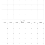 July And August 2025 Calendar Printable Pdf Aziza Wren