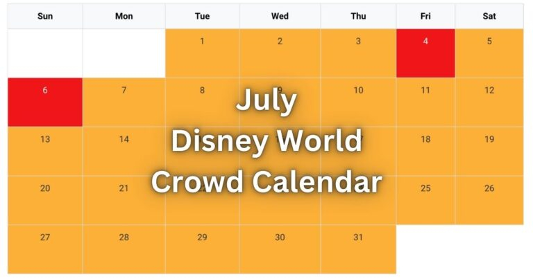 July Crowd Calendar Disney World