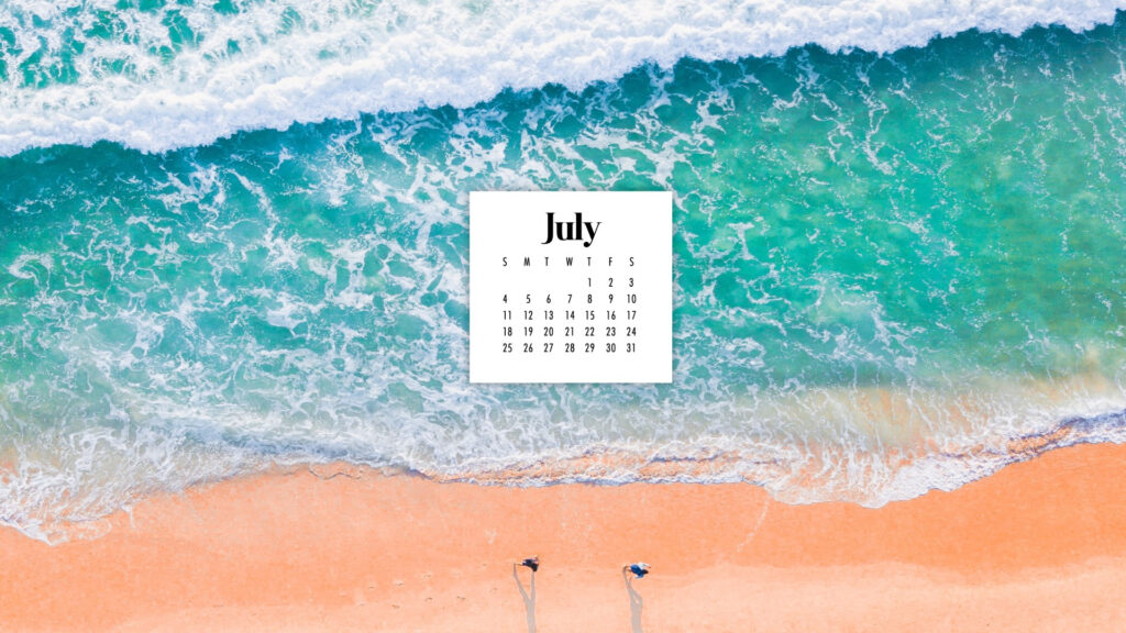 July Desktop Calendar