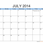 July Free Printable Calendar