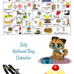 July National Day Calendar Free Printable