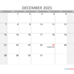 Last Year December Calendar 2025 With Holidays Sandra R Ford