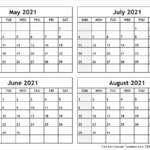 May June July August 2024 Calendar Printable Debby Lurette