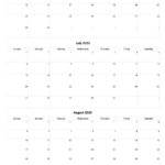 May June July August 2025 Calendar Claudia Seppelt