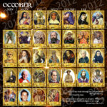 Mexican Calendar With Saint Names