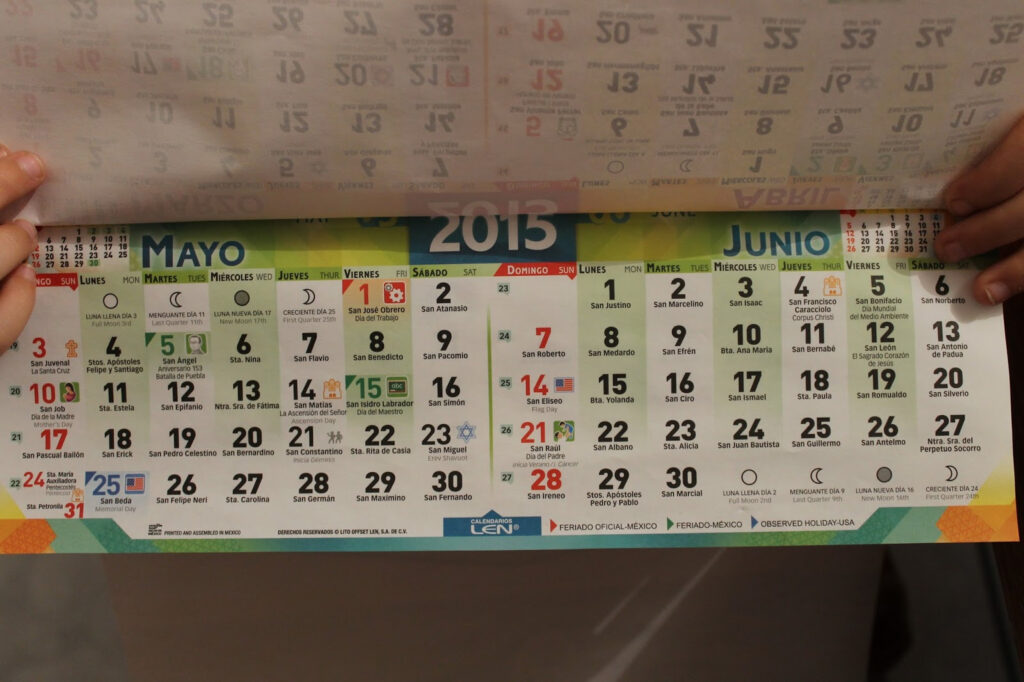 Mexican Calendar With Saint Names October Cele Meggie