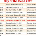 Mexican Calendar With Saints Names