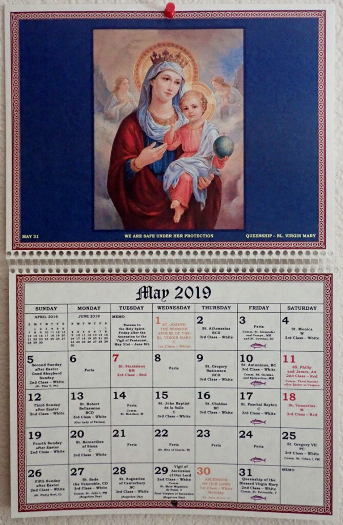 Mexican Saint Calendar Printable Calendars AT A GLANCE