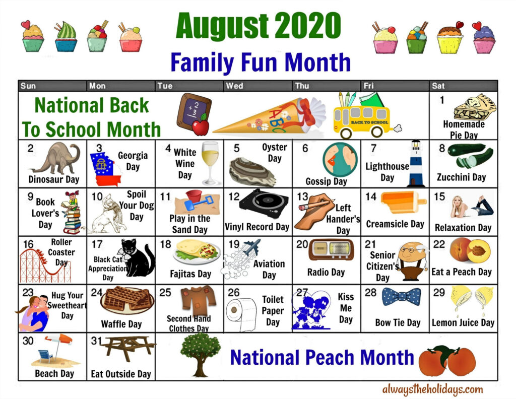National Calendar Day August 17 2025 Lilas Dulcine