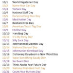 National Days In October Overview Calendar Country FAQ