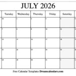 Navigating Time A Comprehensive Guide To Free Printable July 2026