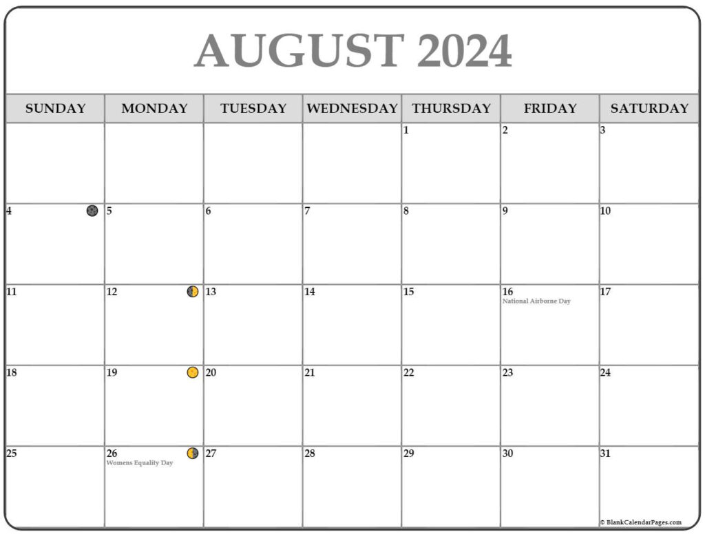 New Moon August 2025 Uk Calendar Rebecca Z McVicars