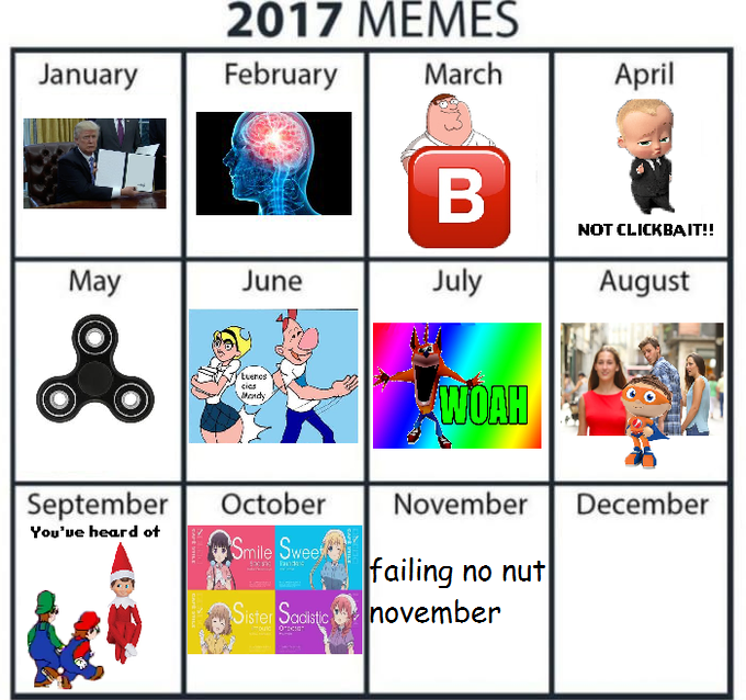 No Nut November Calendar