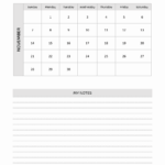 November 1943 Printable Monthly Calendar With Notes