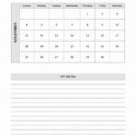 November 1956 Monthly Calendar PDF Word Excel