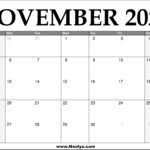 November 2023 Calendar Free Printable Calendar November 2023 Vertical