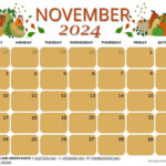 November 2024 Calendar Cute Printable Emili Inesita