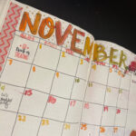November Bullet Journal Monthly Calendar Inspiration The Happy Kim