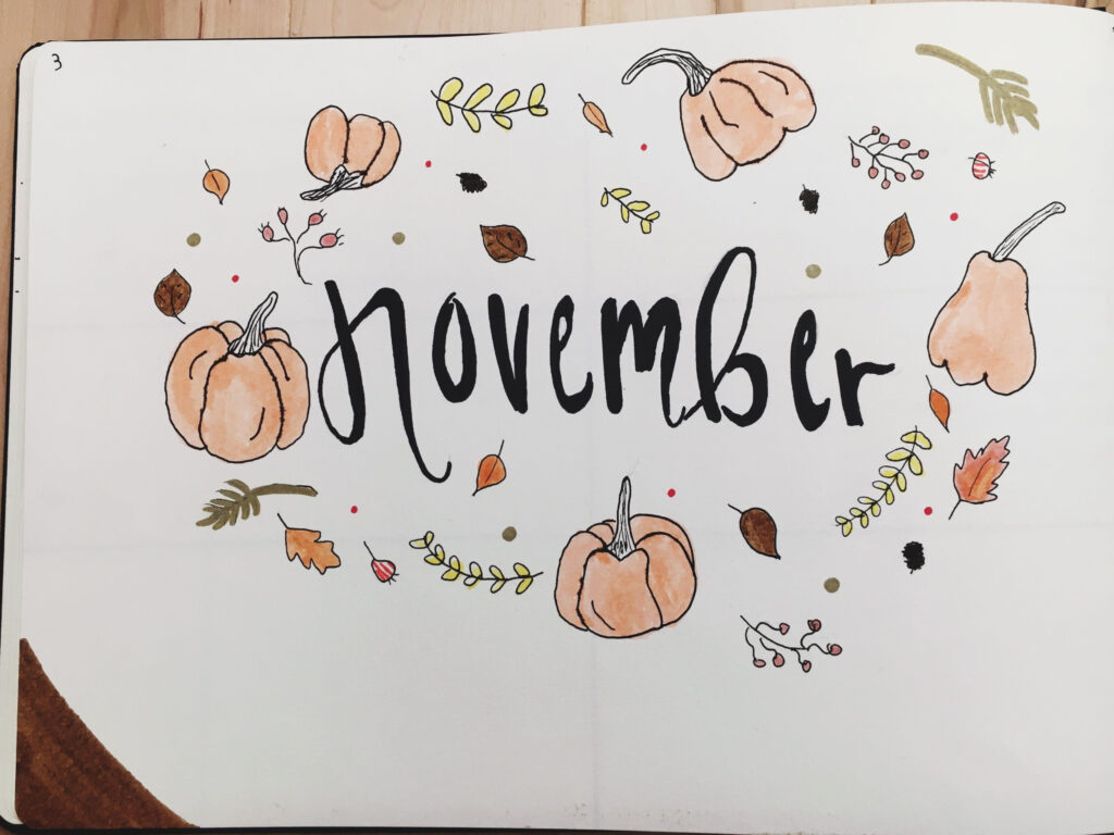 November Calendar Drawings