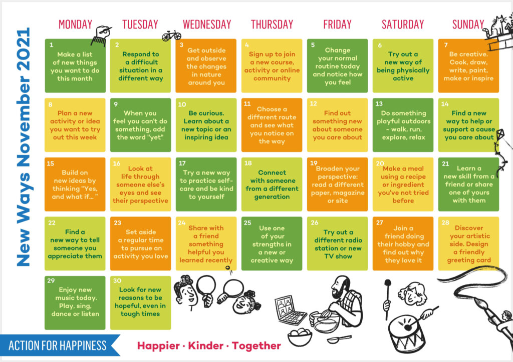 November Calendar Ideas