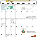 November Calendar Important Dates Aleta Murial