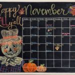 November Chalkboard Calendar 2024