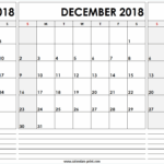 November December January Calendar