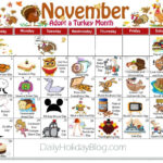 November Holiday Calendar Calendars Pinterest Holiday Calendar