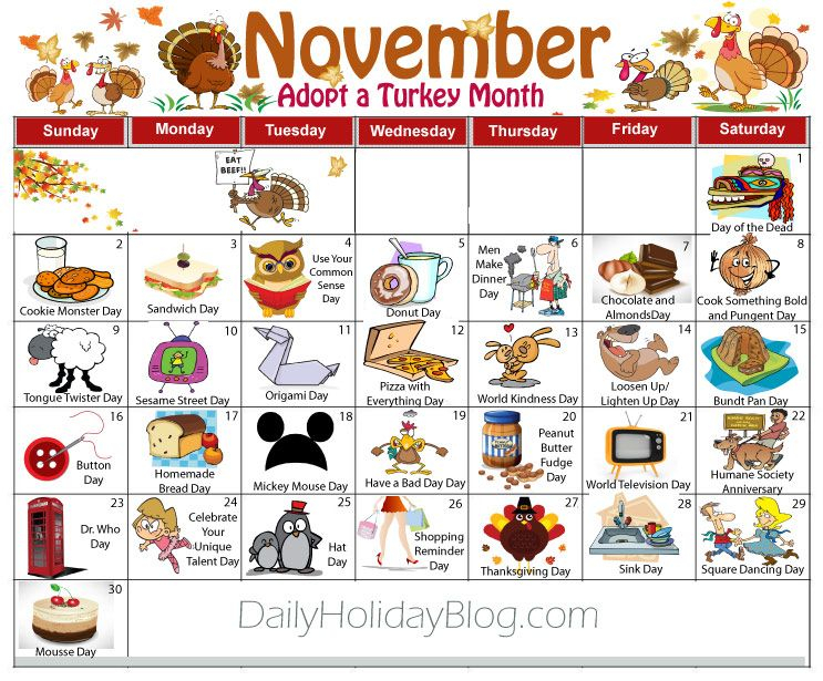 November Holiday Calendar Calendars Pinterest Holiday Calendar 