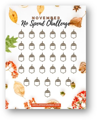 November Money Saving Challenges Hassle Free Savings